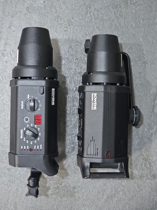 4 Cabeças Flash Bowens e acessórios