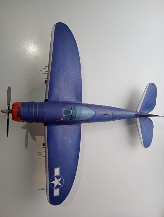 Model kartonowy Mały Modelarz 6/1998 P-47 Thunderbolt vintage sklejony