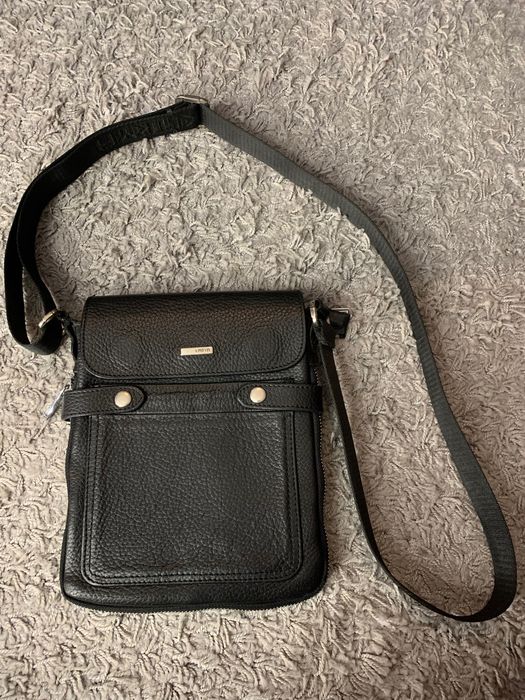 Мужская кожаная сумка через плечо Karya