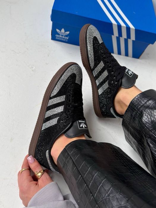 НОВИНКА‼️36-41 Adidas Samba OG Rhinestone Black Spezial Gazelle