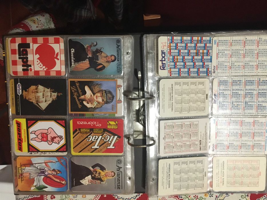 Colecção de 425 calendários raros