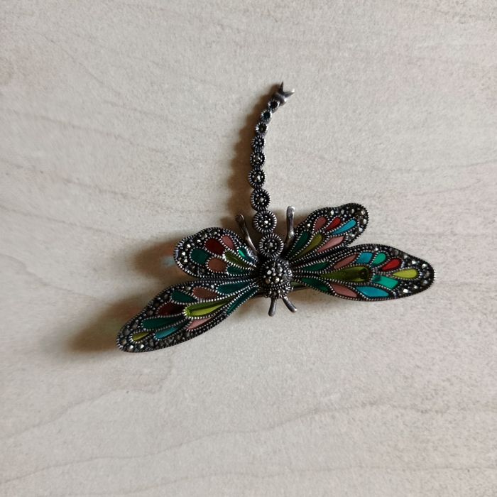 Брошка бабка (називали карельне срібло) бв