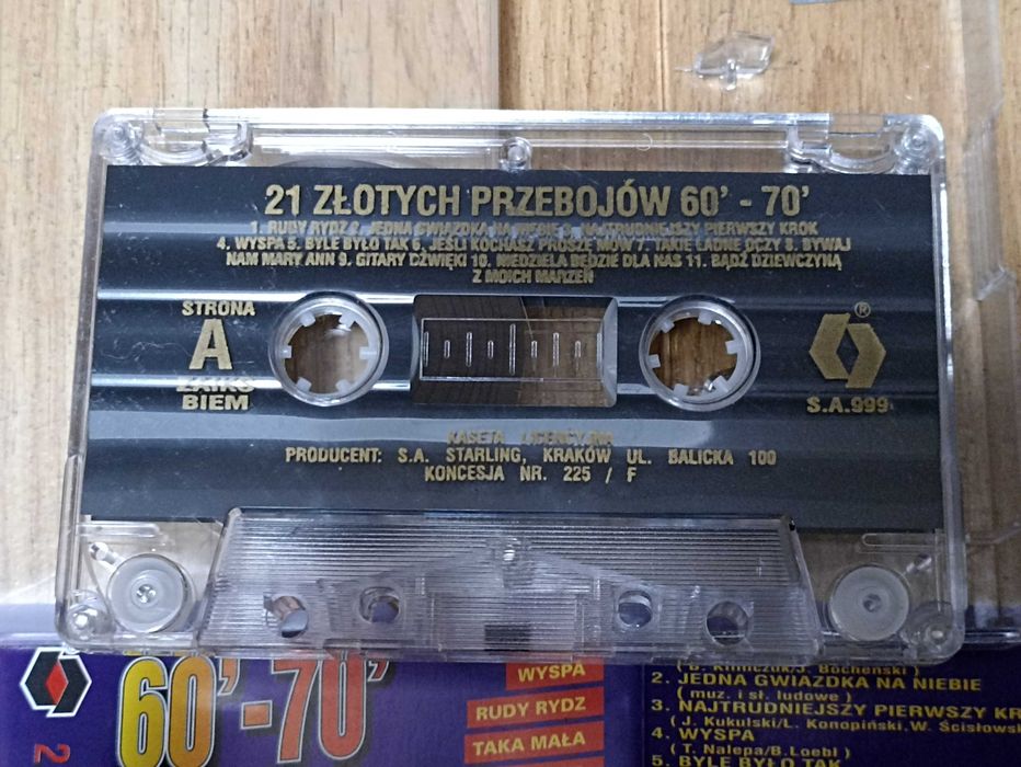 21 Złotych przebojów kaseta