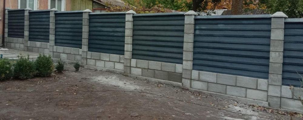 Заборы, Ворота, Еврозаборы, європаркани, паркани, бетонні паркани