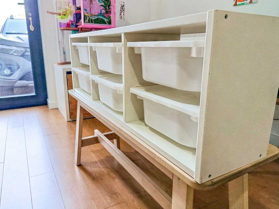 Arrumação de Parede IKEA TROFAST com 6 caixas e tampas