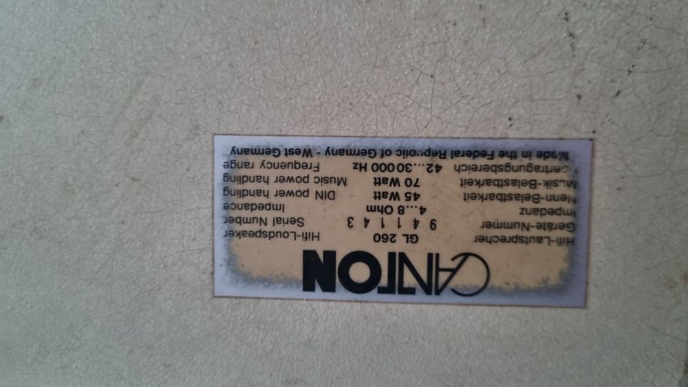 Głośniki canton GL 300 f i GL 260