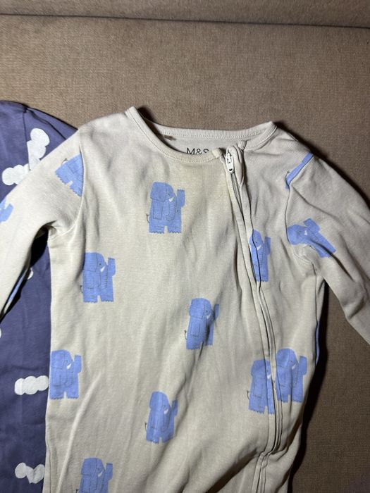 Ромпери чоловічки next h&m 80 розмір 9-12 місяців на замочку