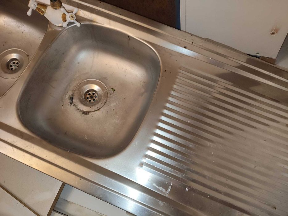 Pia Lava Louça 2 Cubas Inox