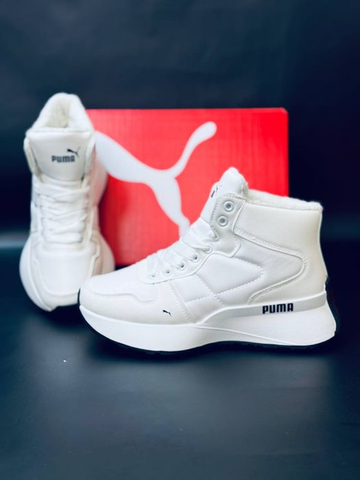 Женские кроссовки Puma Белые зимние кроссовки Пума