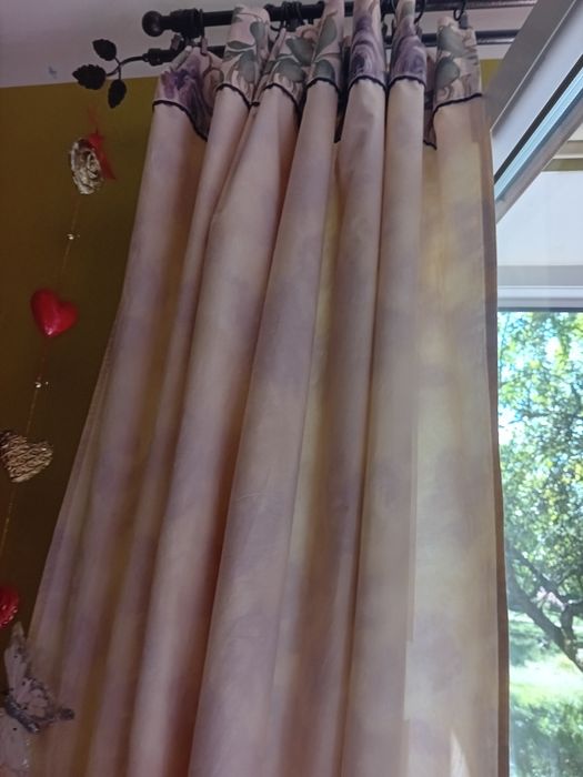 Zasłona duża w delikatnym fiolecie 320 na 180