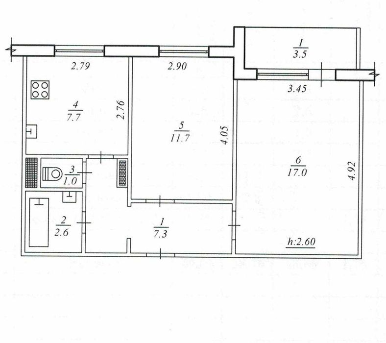 ТЕРМІНОВИЙ продаж 2-кімнатної вул. ЗСУ (р-н 17 школи) єВідновлення-так