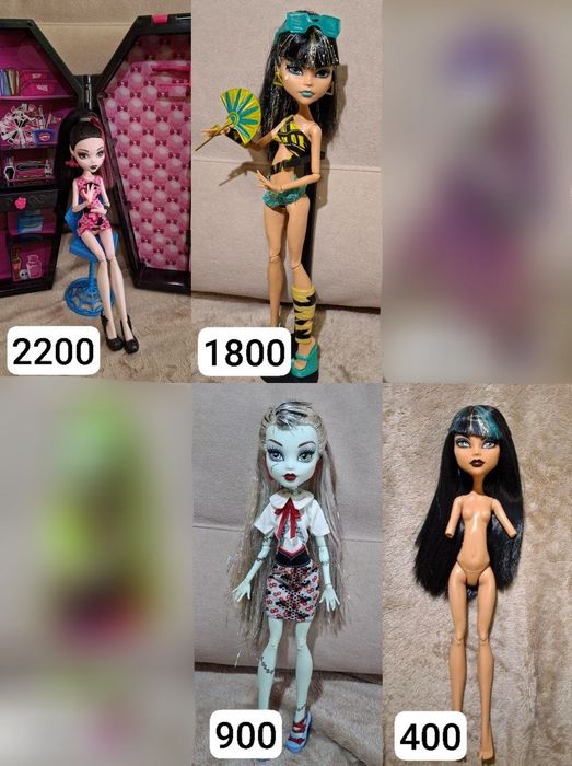 різні ляльки monster high монстер хай
