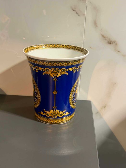 Wazon Rosenthal Versace Medusa, niebieska/Komis Krzysiek