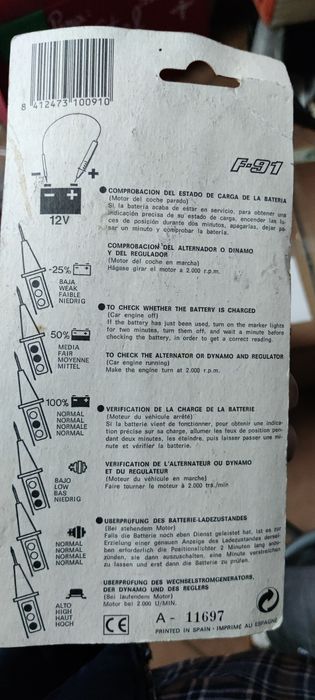 2 Testadores de bateria auto eletrônico