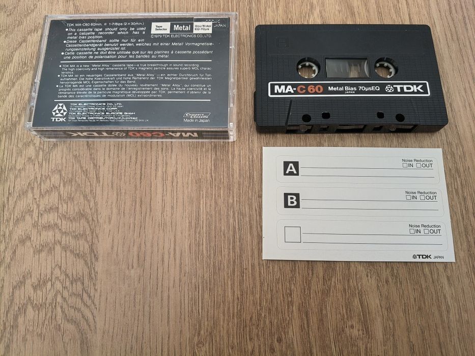 TDK-C 60 Metal otwarta.