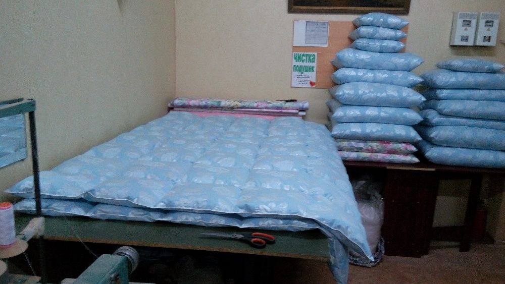 Парова чистка подушок, реставрація , заміна напірника.