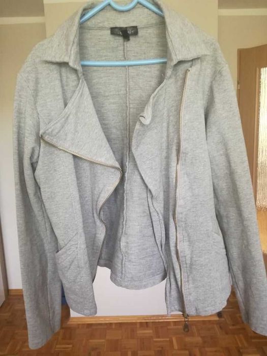 Szara bluza zapinana, M