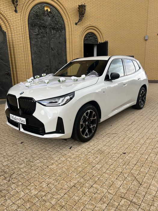 Auto do ślubu wesele białe nowe BMW X3