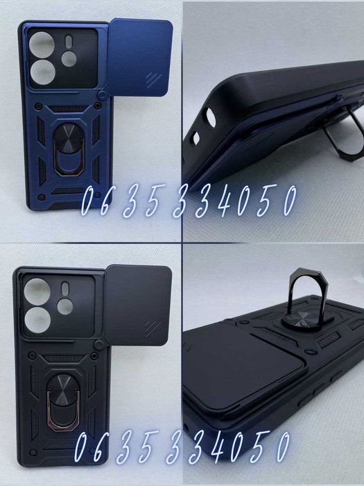 Противоударный чехол для Xiaomi Note 14 4G Euro бампер с кольцом