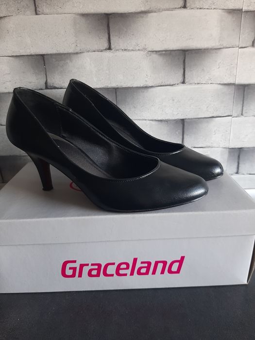 Czarne czółenka Graceland r.38