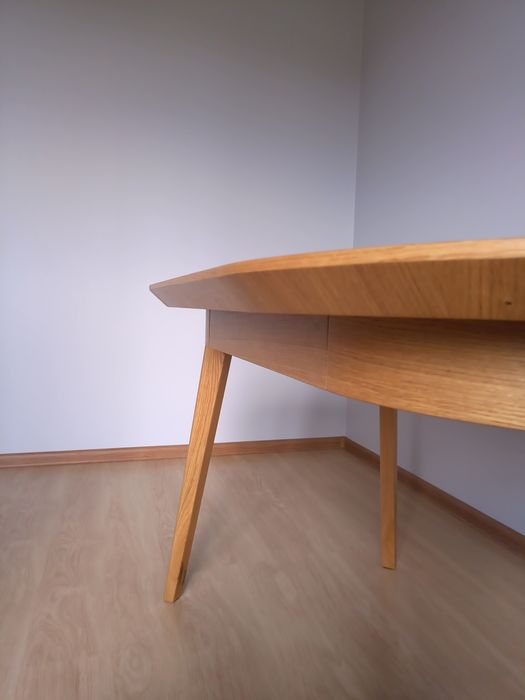 Stół okrągły rozkładany 80x130cm DĄB