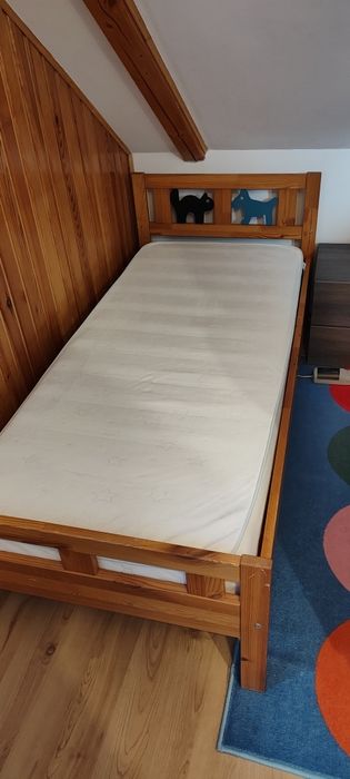 Łóżko dziecięce Ikea Kritter drewniane