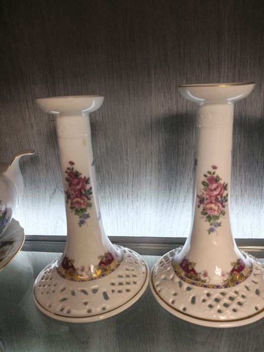 Peças decorativas em porcelana francesa Limoges – pintadas à mão