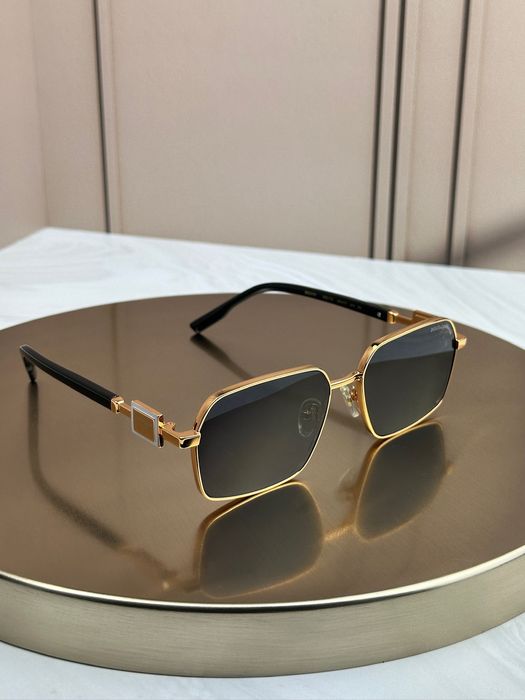 Сонцезахисні окуляри Dolce & Gabbana DG2316 золоті прямокутні чоловічі чорні дужки