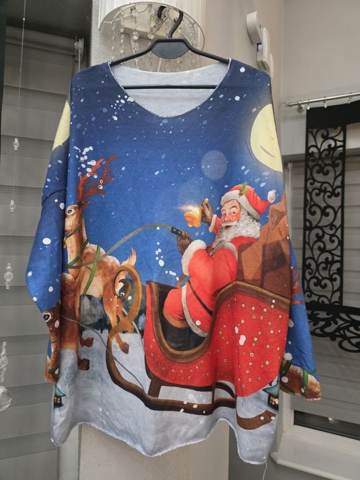 Świąteczny  Sweter Plus Size