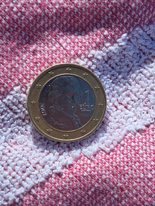 Moeda de 1€ Mozart de 2002