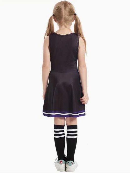 140 Strój cheerleaderki CHEERLEADERKA Cheers kostium sukienka pompony