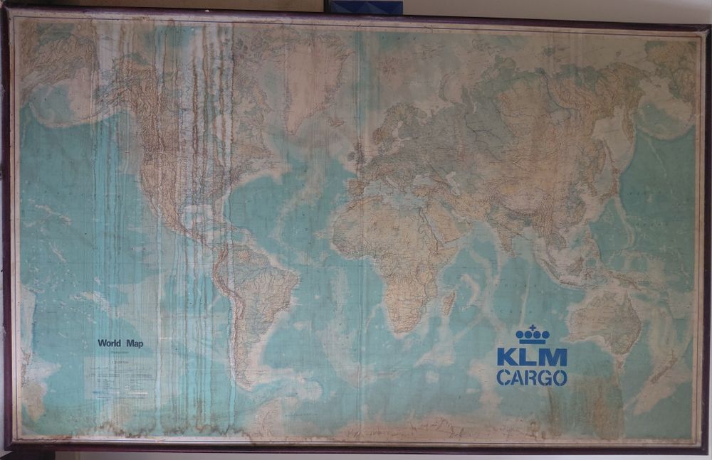 Mapa vintage 170x120 cm