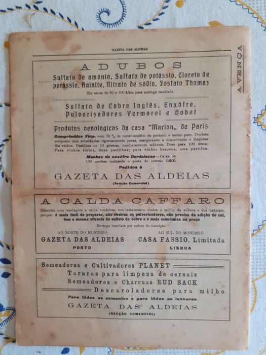 Gazeta das aldeias março 1928 33 ano n⁰ 1:487