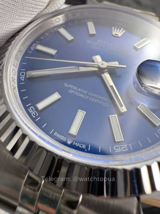 Годинник Rolex Datejust 41 mm  Blue Dial Ролекс