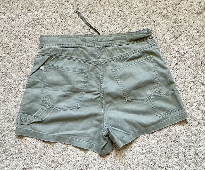Szorty cienki jeans w kolorze oliwkowym Miss Selfridge