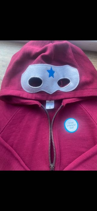 Кофта зіп худі супергерой Carters на 5 р.