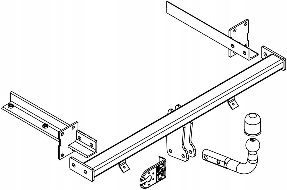 hak holowniczy+wiazka13pin opel astra h kombi