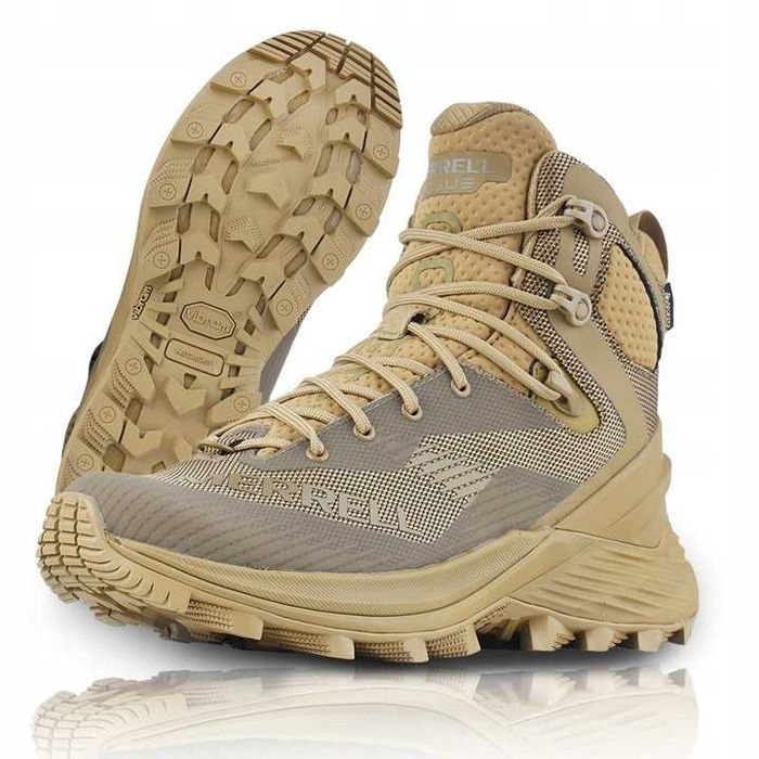 Buty wysokie Merrell Rogue GTX 8'' Tactical 47 odcienie brązu i beżu
