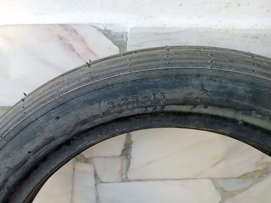 Roda Jawa 16" + Pneu Clássico Mabor General 3.25-16