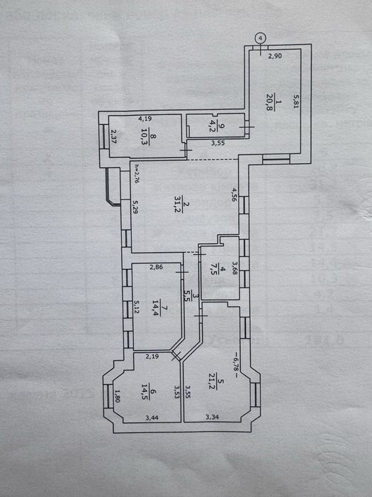 4х кімнатна, 131 м. кв., провулок Ярославський 4, Поділ