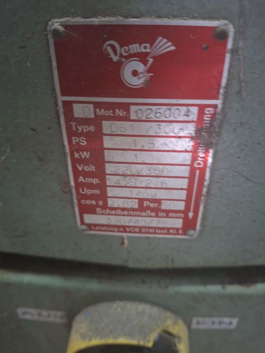 Szlifierka stołowa stacjonarna solodna Dema