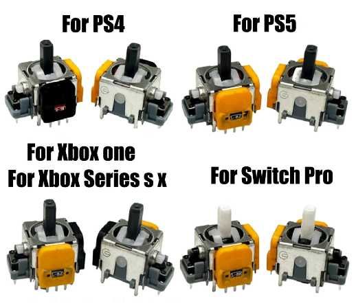 3D Аналоговий Стік с ефектом Холла Hall Effect Для PS5, PS4, Xbox
