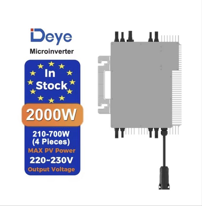 Deye SUN-M200G4-EU-Q0 | 2000W Мікроінвертор | 4 MPPT