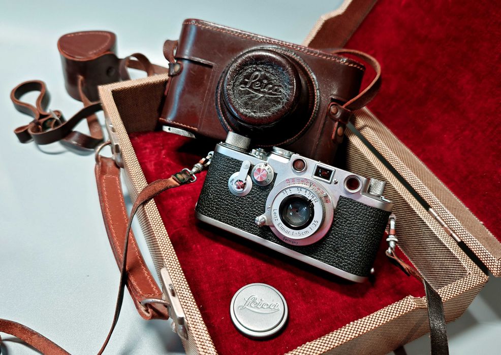 Aparat LEICA IIIC ( Leitz ) + Leica 50mm + 90mm Rzadki UNIKAT Zobacz !