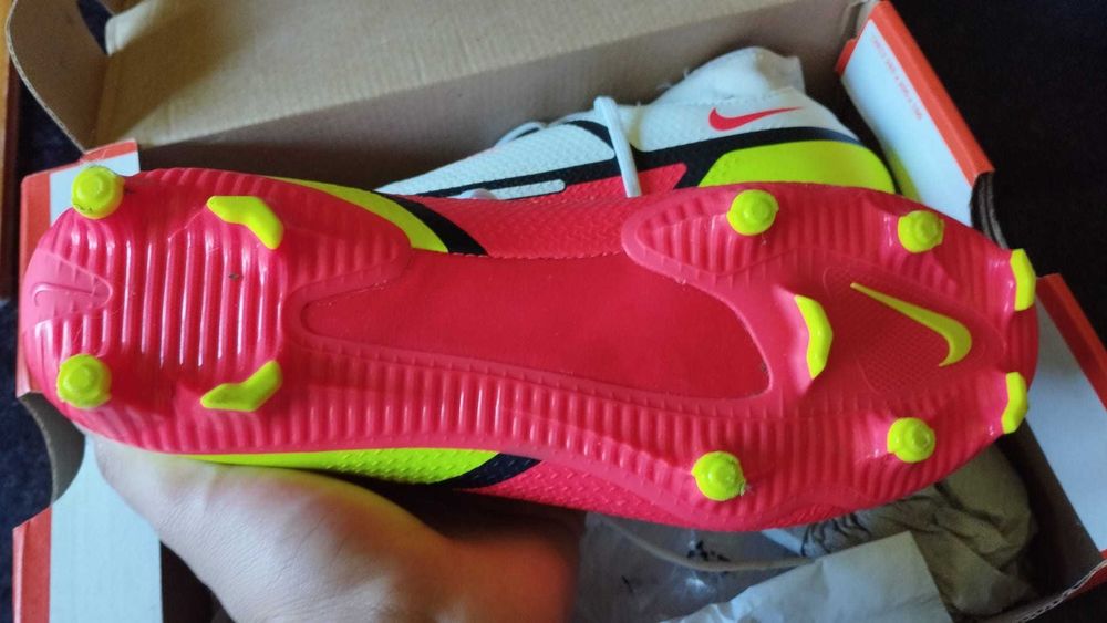 Chuteiras nike gt2 phantom academy DF FG/MG red yellow white