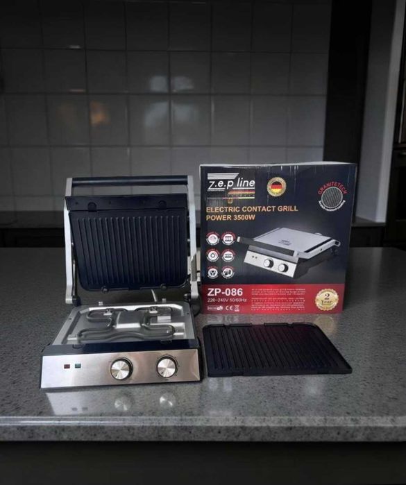 Електрогриль притискач шашлик без вогнища і чаду прямо на кухні