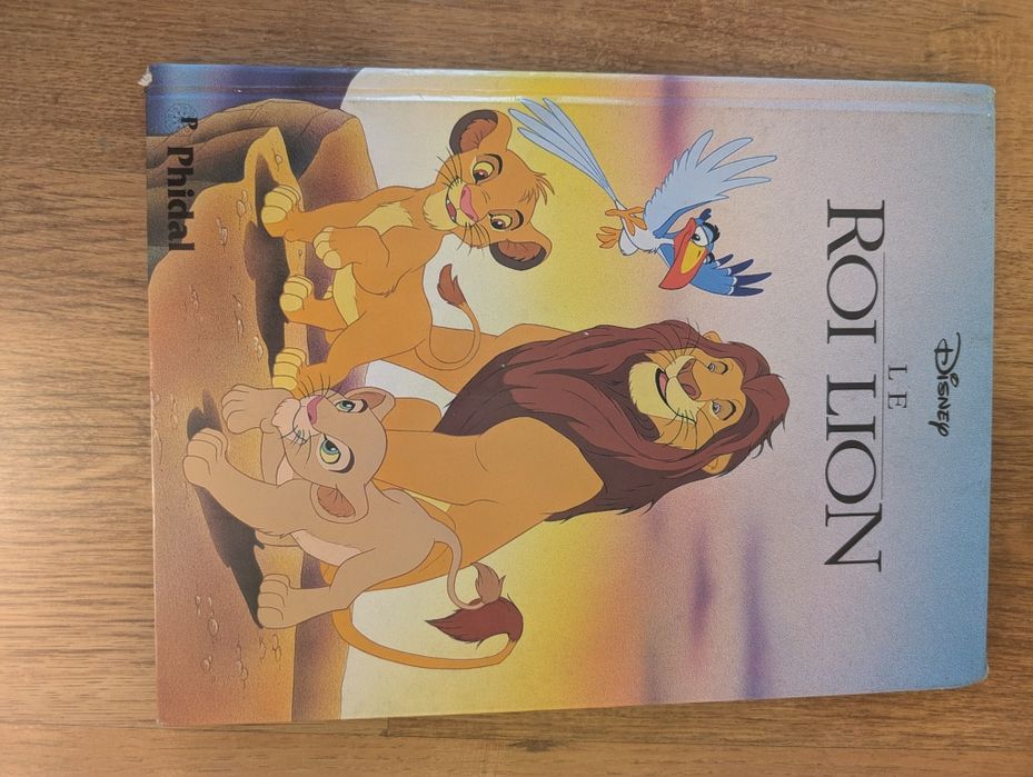 "Le roi lion" książka król lew po francusku