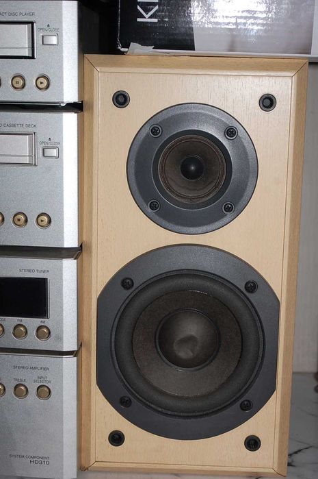 TECHNICS HD310 mikro wieża, DECK Cd Tuner Kolumny Pilot