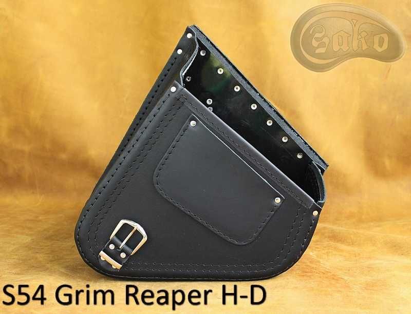 Sakwa skórzana motocyklowa S54 KOSTUCHA H-D harley softail