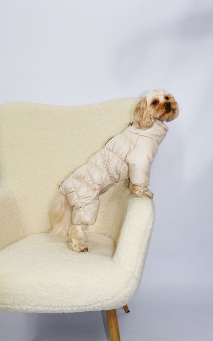 Зимовий комбінезон для собак одяг костюм на флісі